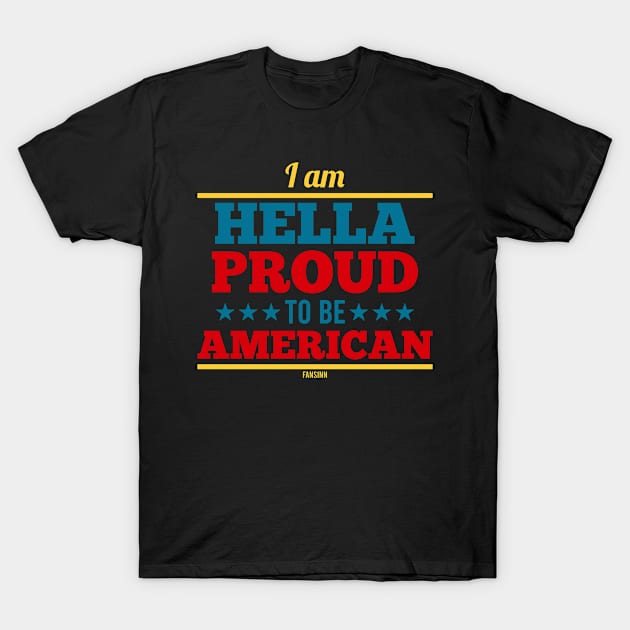 I Love USA America proud American T-Shirt by fansinn